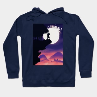 Couple Kissing Flat Art Hoodie